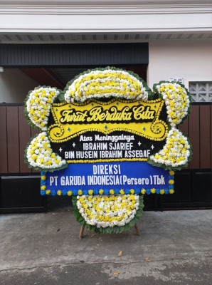 Papan Bunga Duka di Dasan Agung Baru
